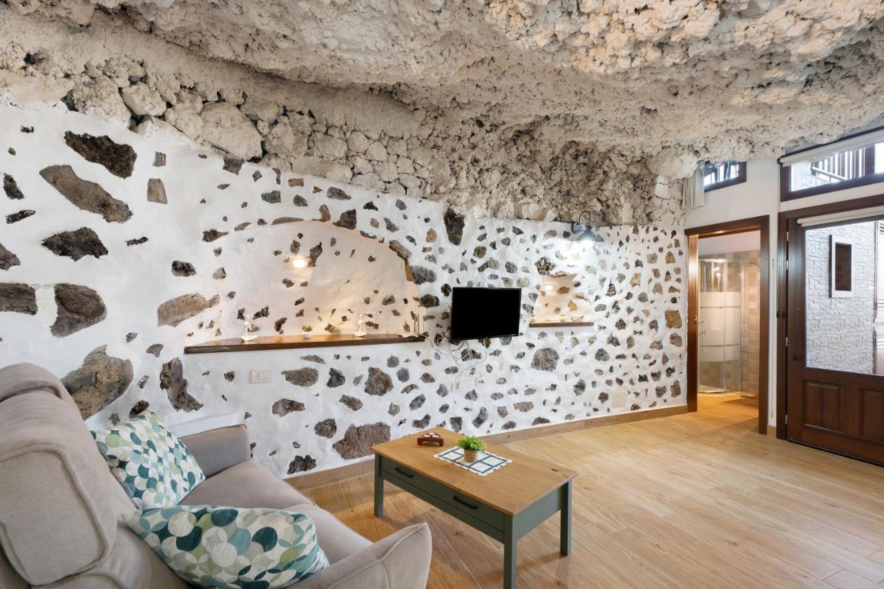 Cueva El Desvelo Lägenhet Tijarafe Exteriör bild